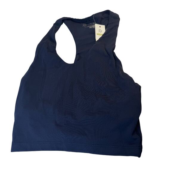 OFFLINE by Aerie Real Me Racerback Longline Sports Bra Fresh Bright 2XS NWT - Picture 2 of 8